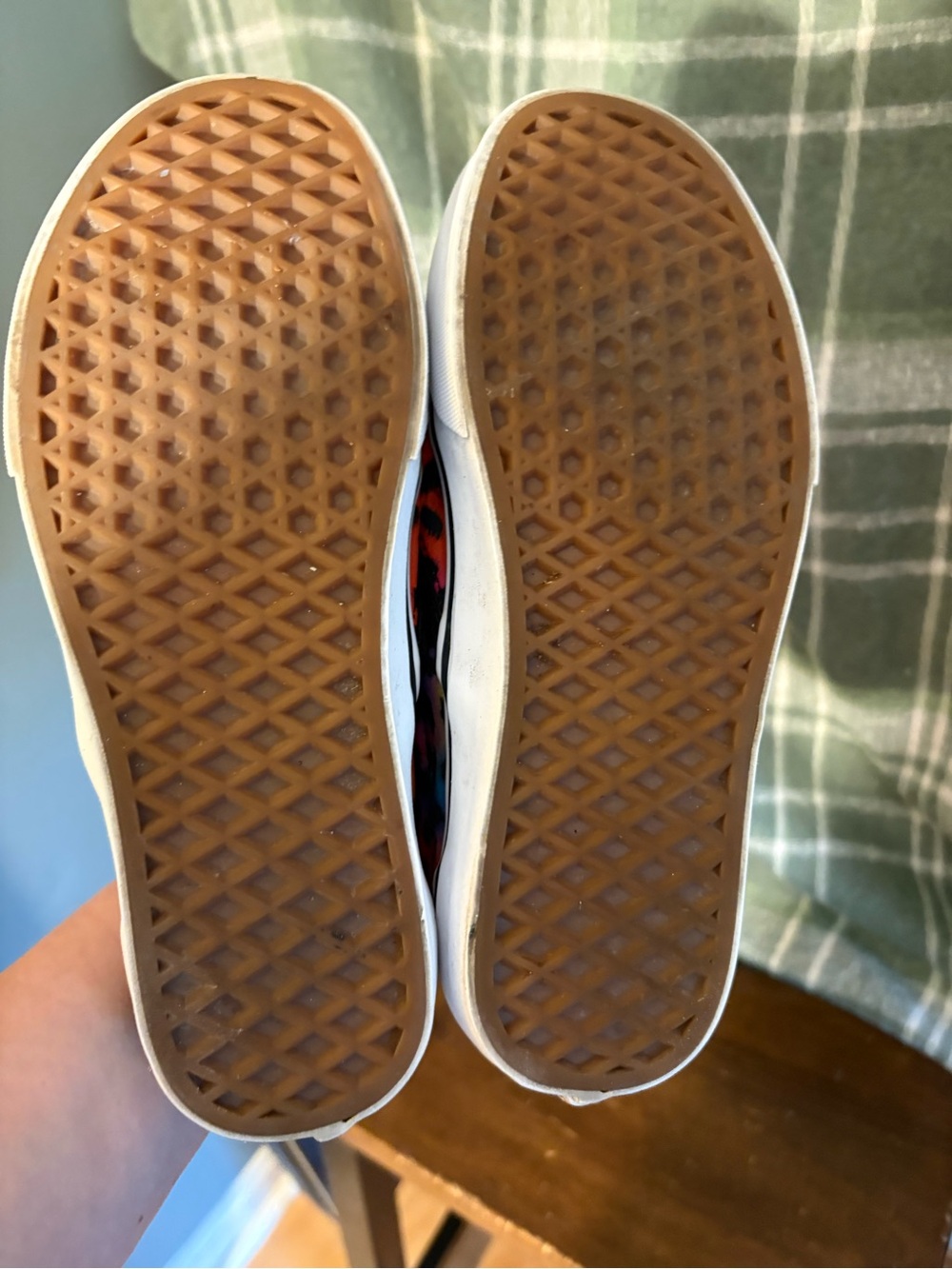Vans Rainbow Leopard Slip-On Sneakers in Multicolor and Black - Picture 6 of 7